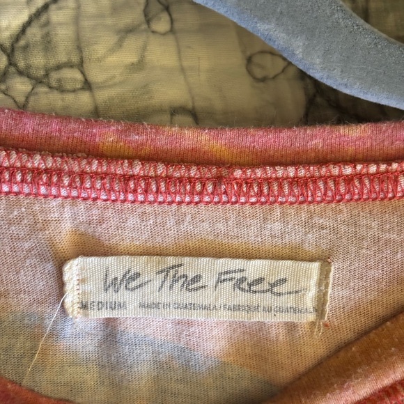 We The Free Sunset Desert Crop Top - Pink and Blue - Picture 3 of 7